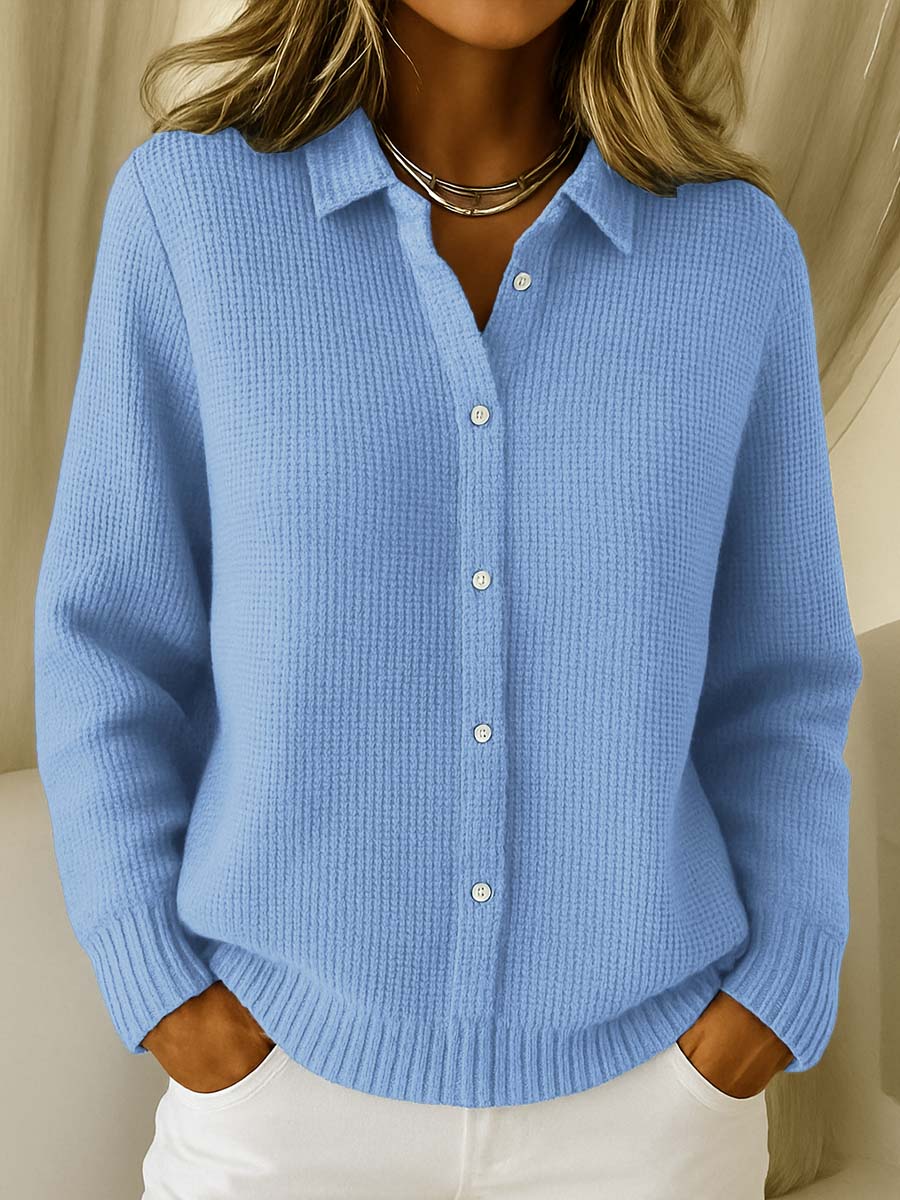 Dorotea | Cardigan con Colletto e Bottoni
