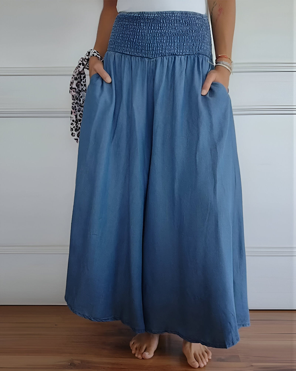 Adalgisa | Gonna Maxi con Vita Arricciata