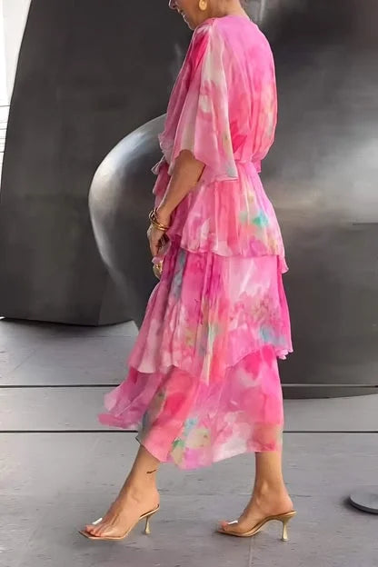Sveva | Abito Midi Eleganza Fluttuante