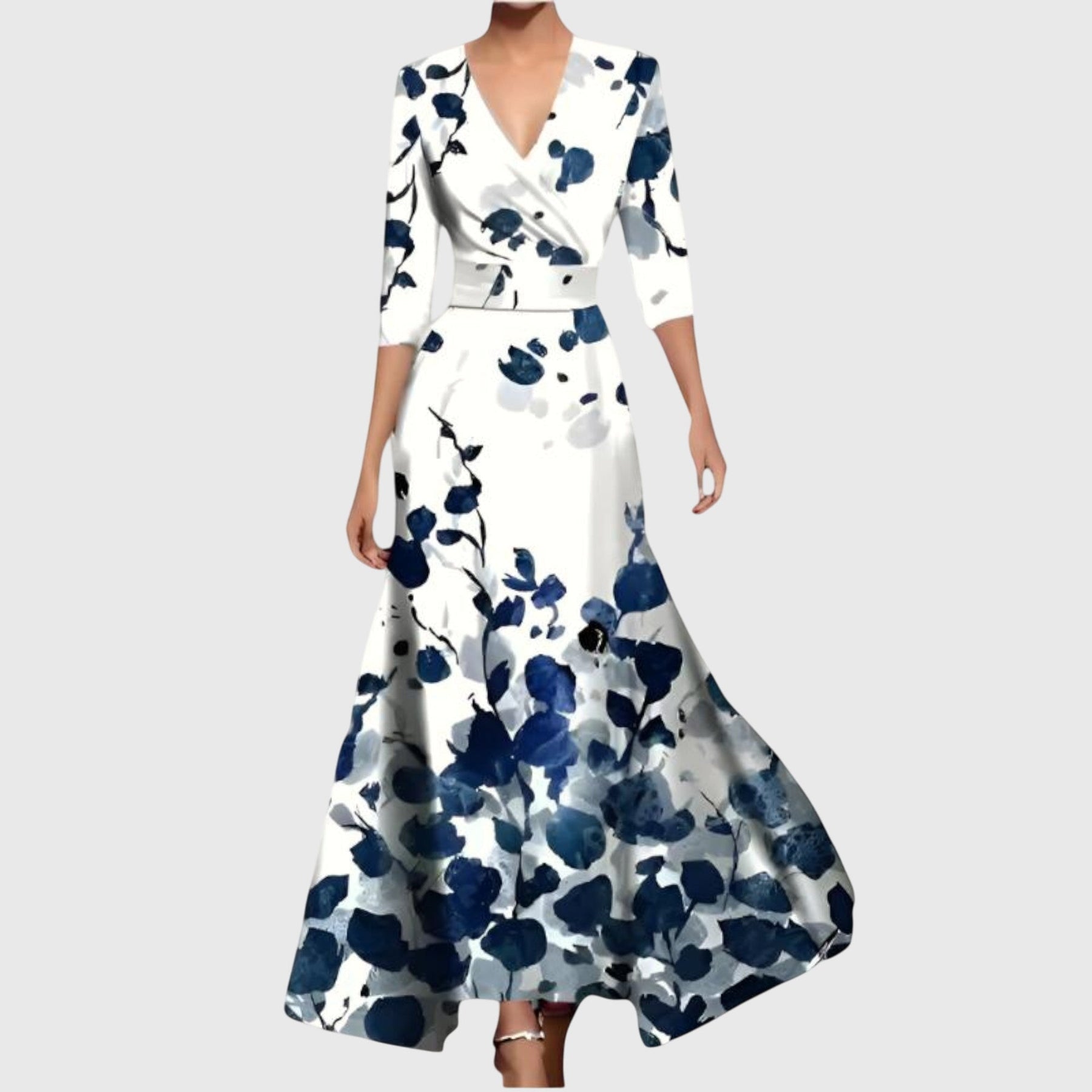 Rosalba | Abito Maxi Eleganza Floreale