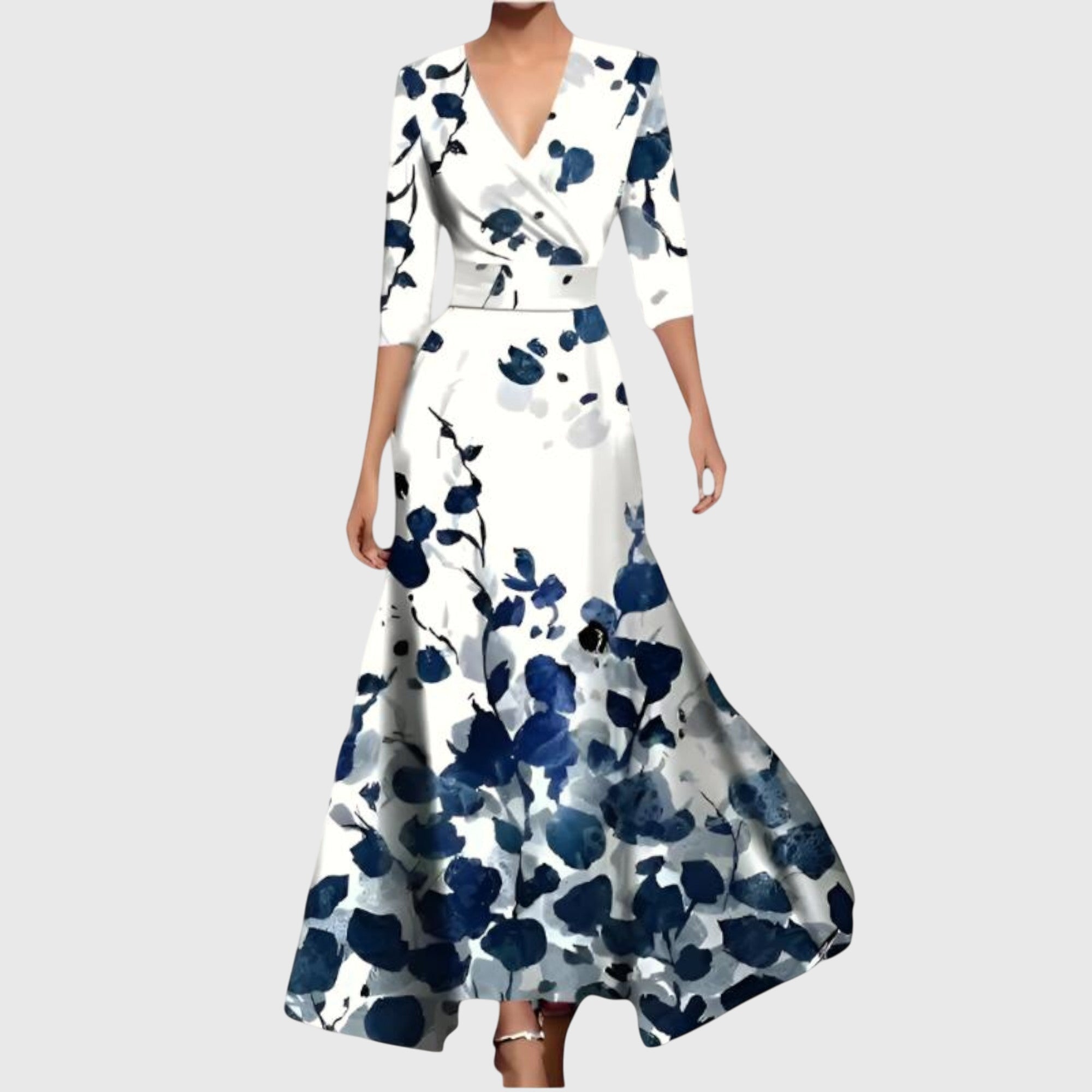 Rosalba | Abito Maxi Eleganza Floreale