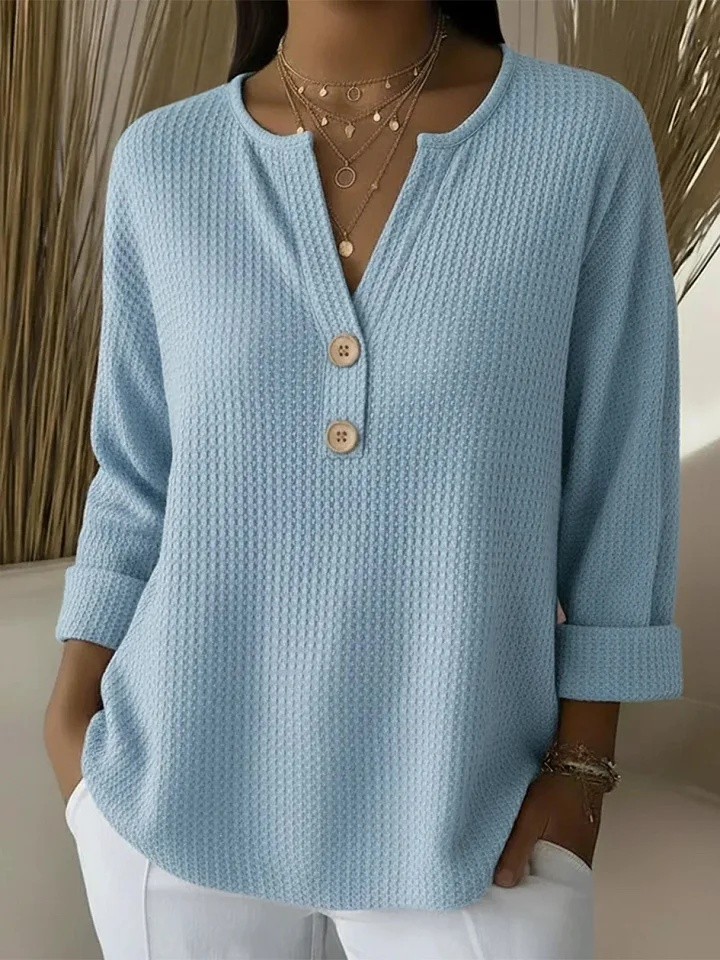 Evela | Maglia Henley con Bottoni
