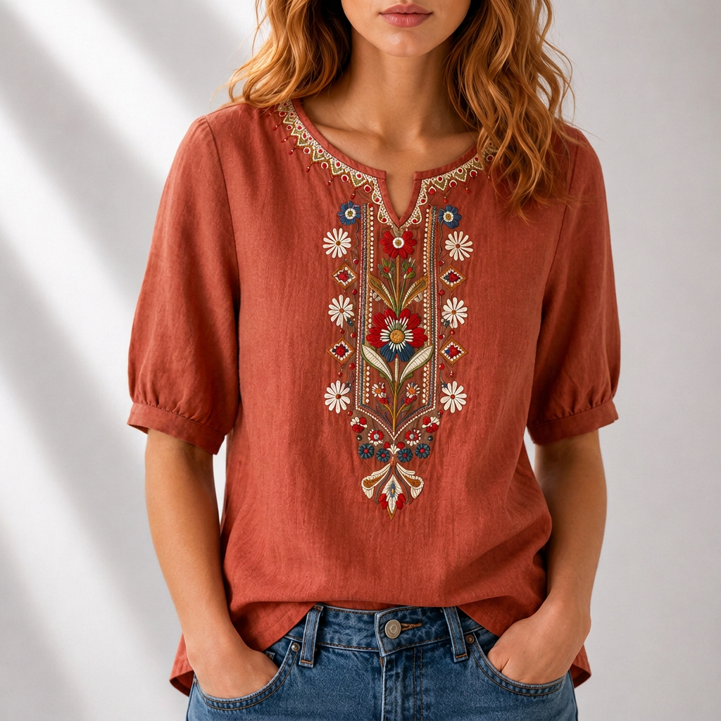 Dianna | Blusa Ricamata Floreale