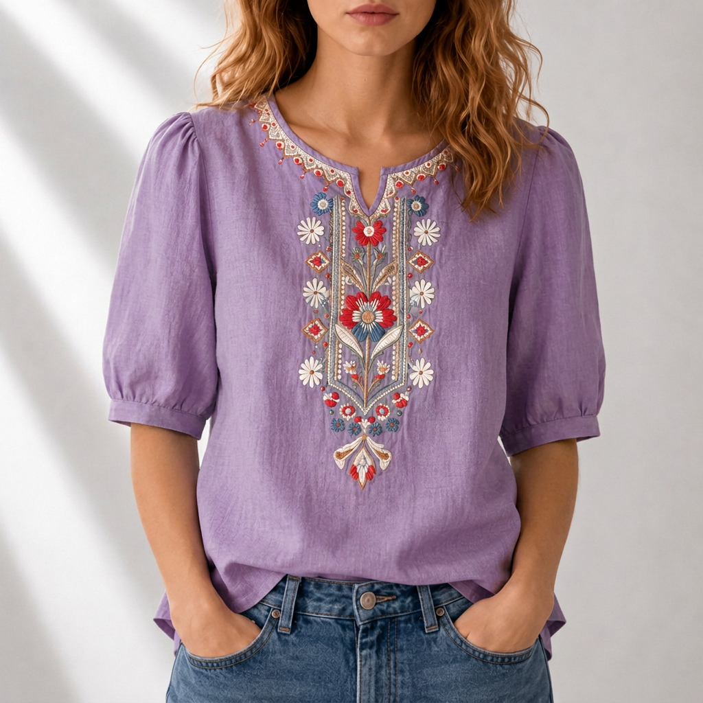 Dianna | Blusa Ricamata Floreale