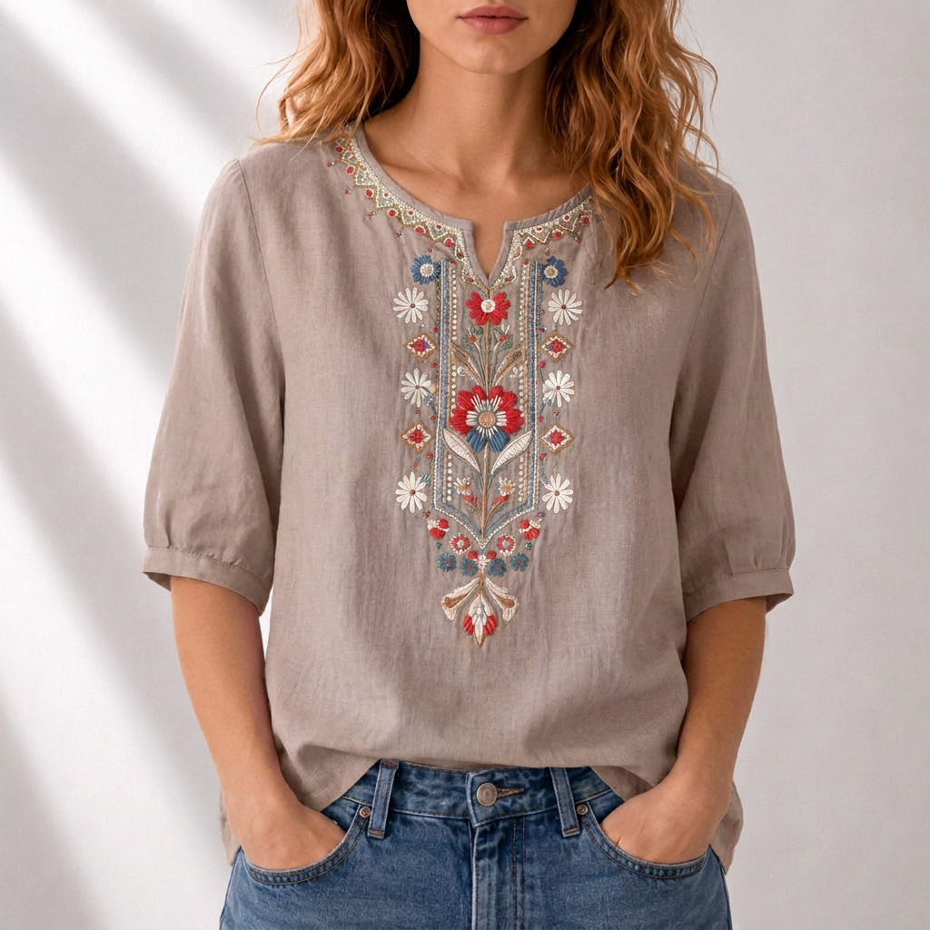 Dianna | Blusa Ricamata Floreale