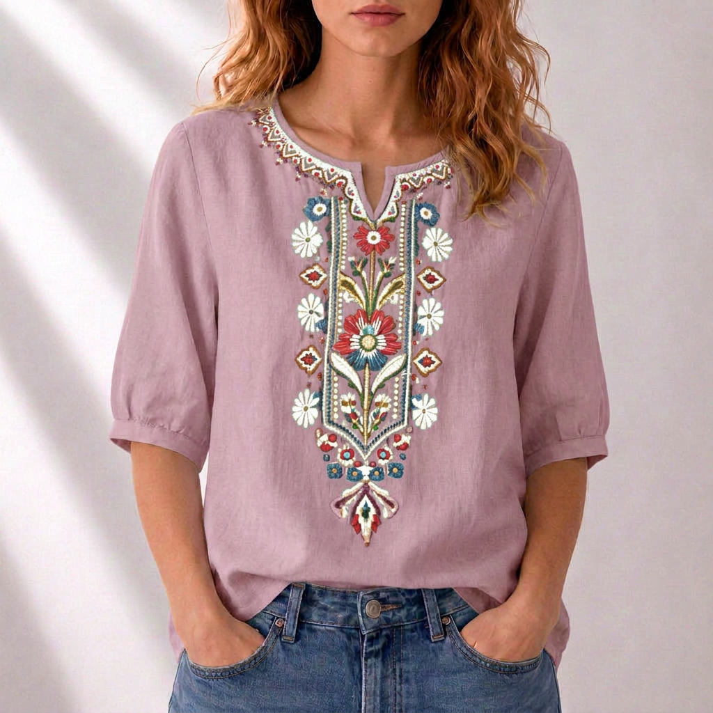 Dianna | Blusa Ricamata Floreale