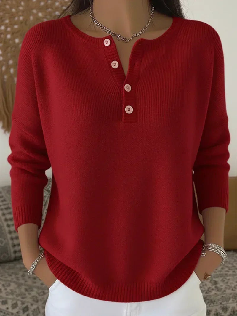 Celestina | Maglione Henley con Bottoni