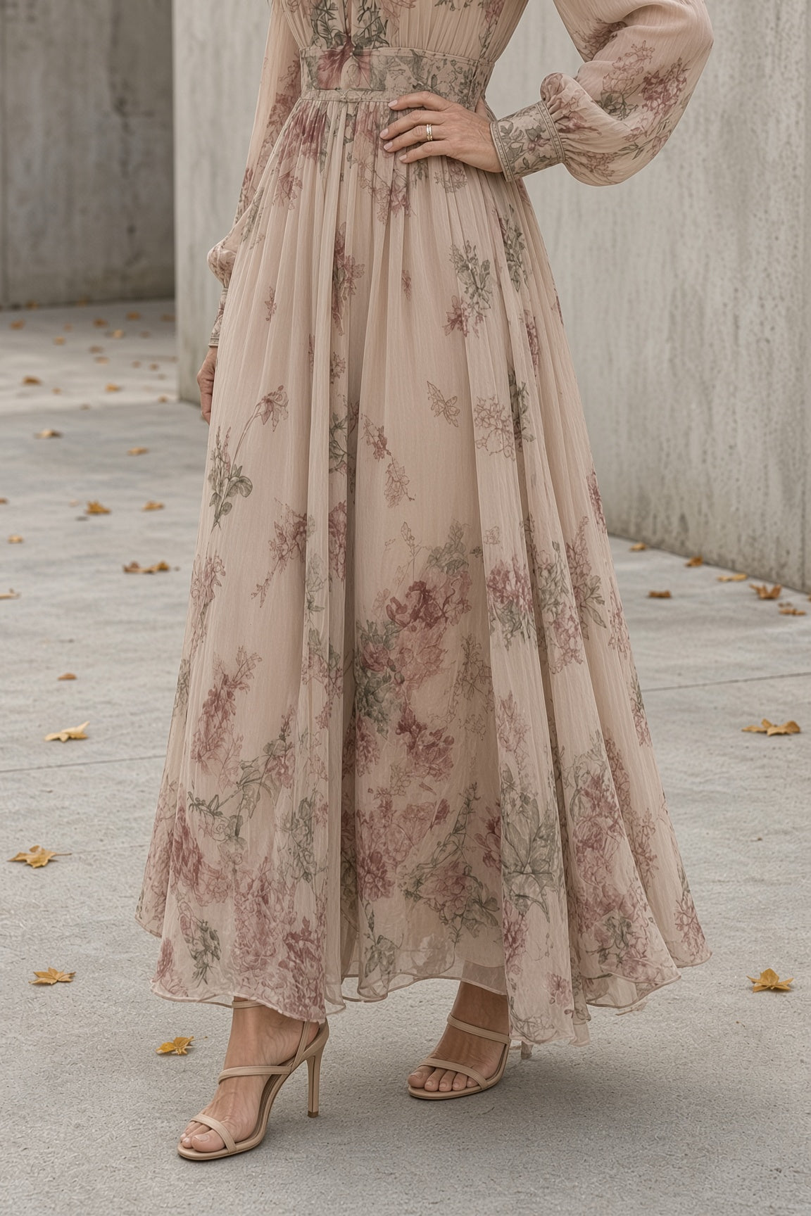 Kayla | Abito Lungo Floreale Elegante