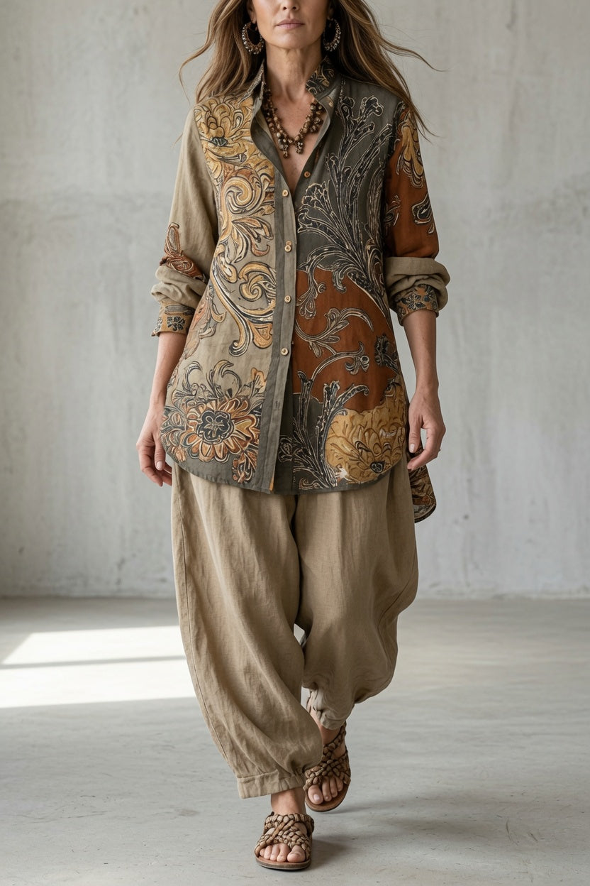 Karla | Completo Due Pezzi con Stampa Paisley