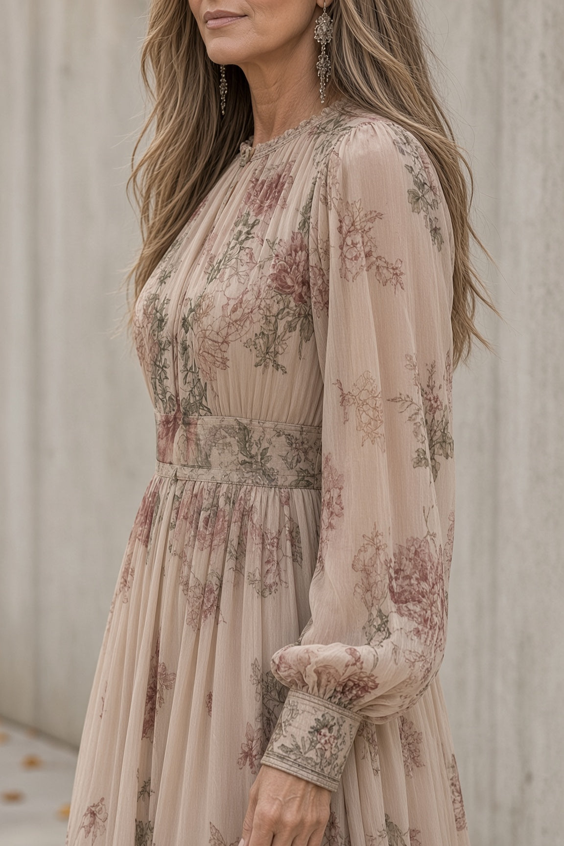 Kayla | Abito Lungo Floreale Elegante