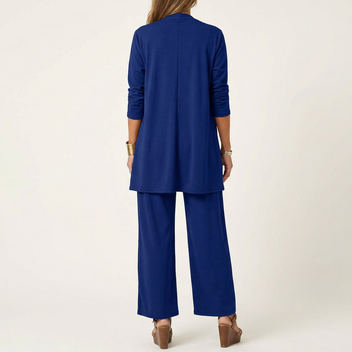 Clarissa | Completo Tre Pezzi con Pantaloni Ampi