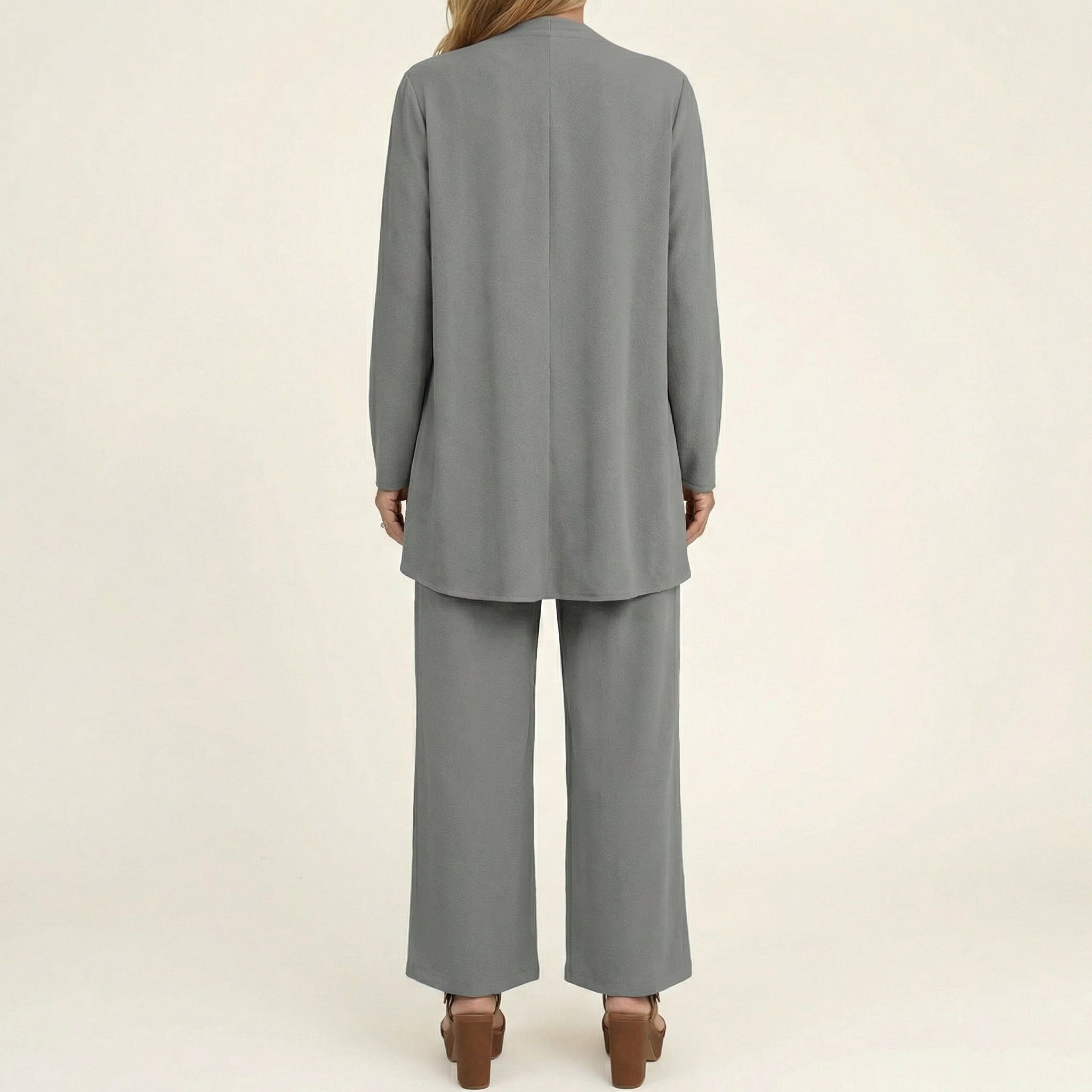 Clarissa | Completo Tre Pezzi con Pantaloni Ampi