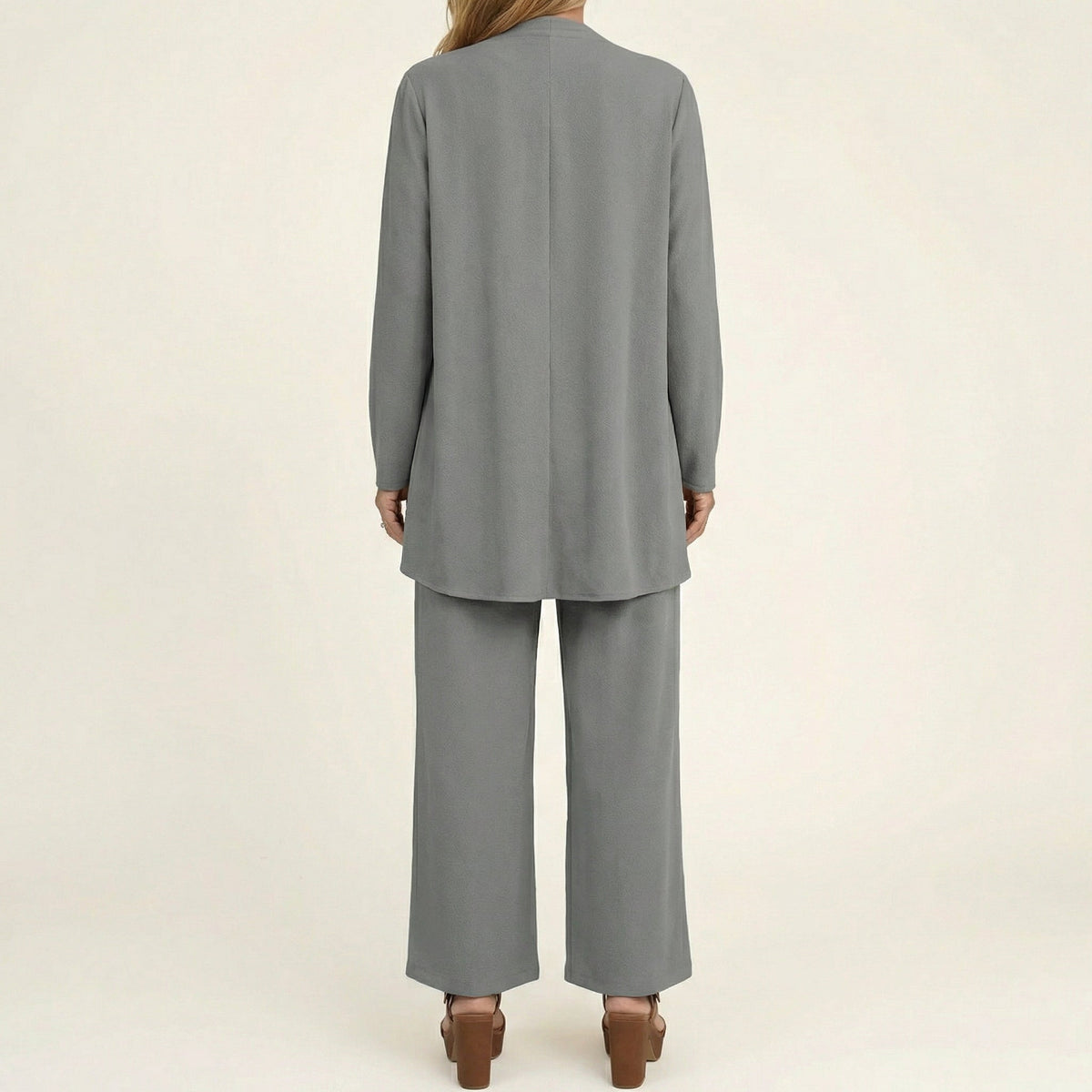 Clarissa | Completo Tre Pezzi con Pantaloni Ampi