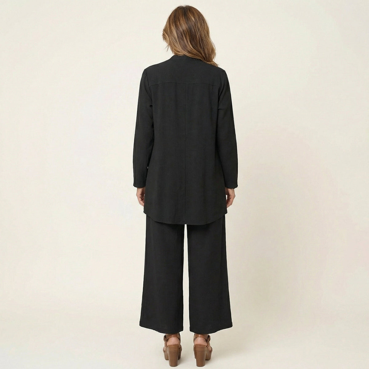 Clarissa | Completo Tre Pezzi con Pantaloni Ampi
