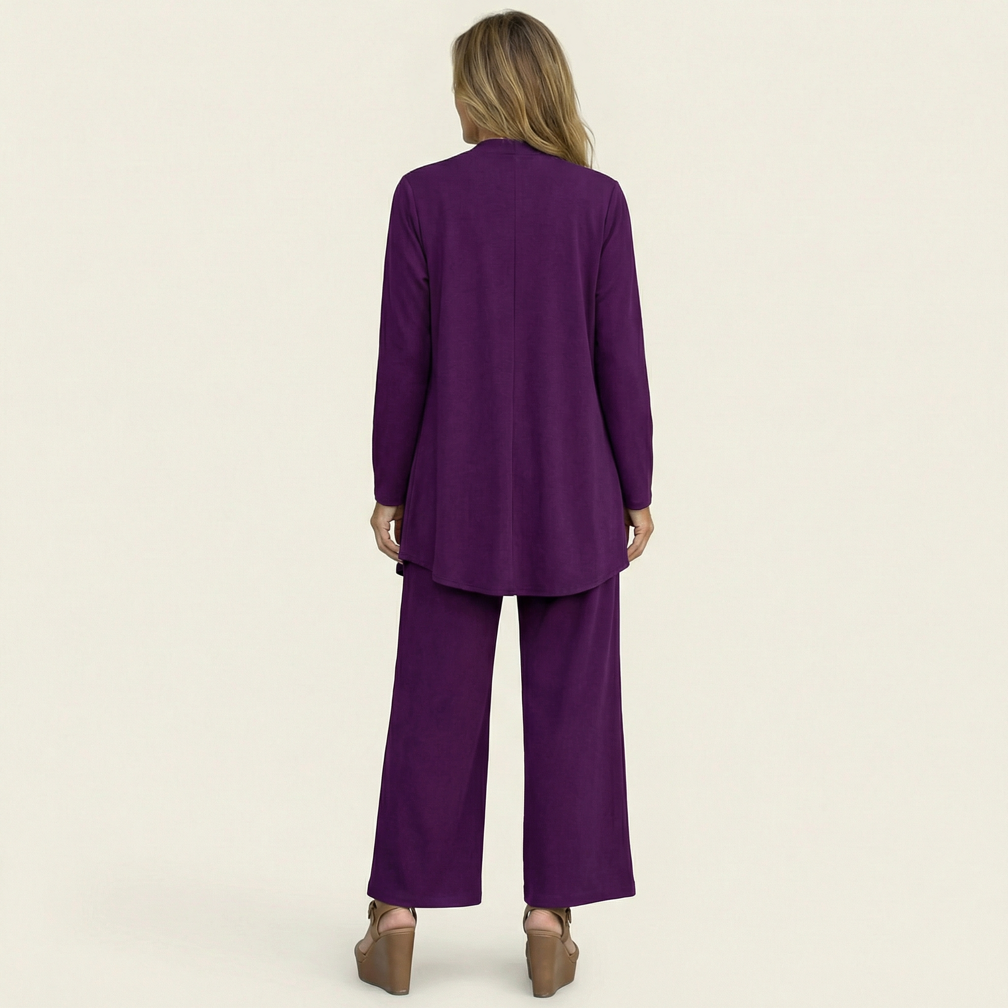 Clarissa | Completo Tre Pezzi con Pantaloni Ampi