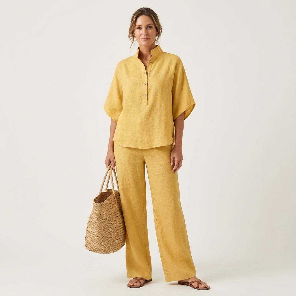 Fabiana | Completo Due Pezzi con Pantaloni Ampi