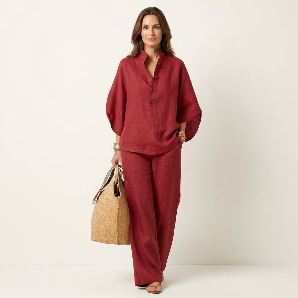 Fabiana | Completo Due Pezzi con Pantaloni Ampi