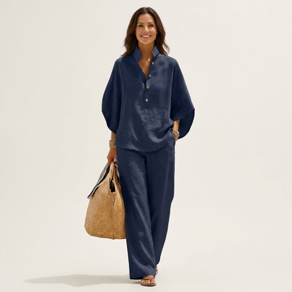 Fabiana | Completo Due Pezzi con Pantaloni Ampi
