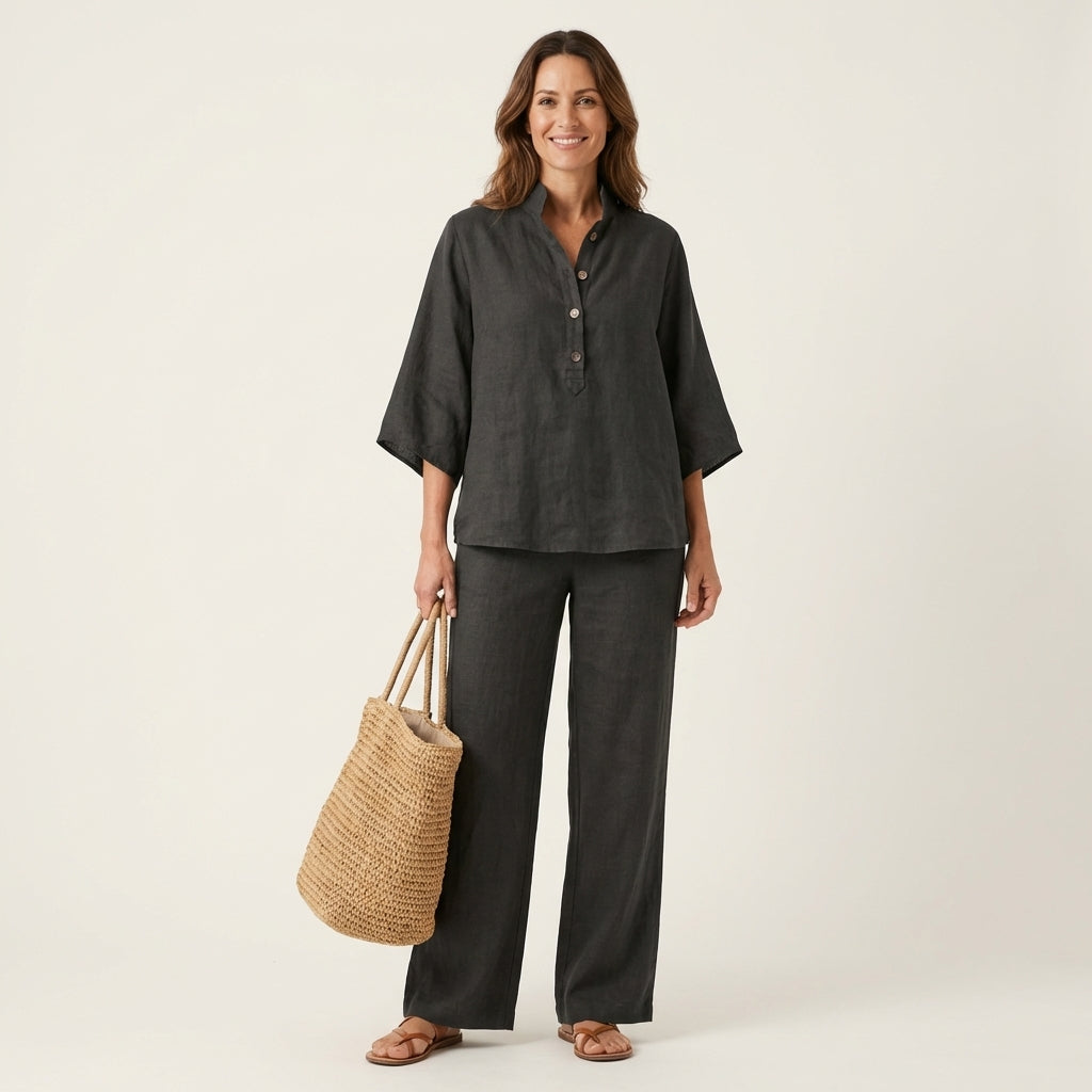 Fabiana | Completo Due Pezzi con Pantaloni Ampi