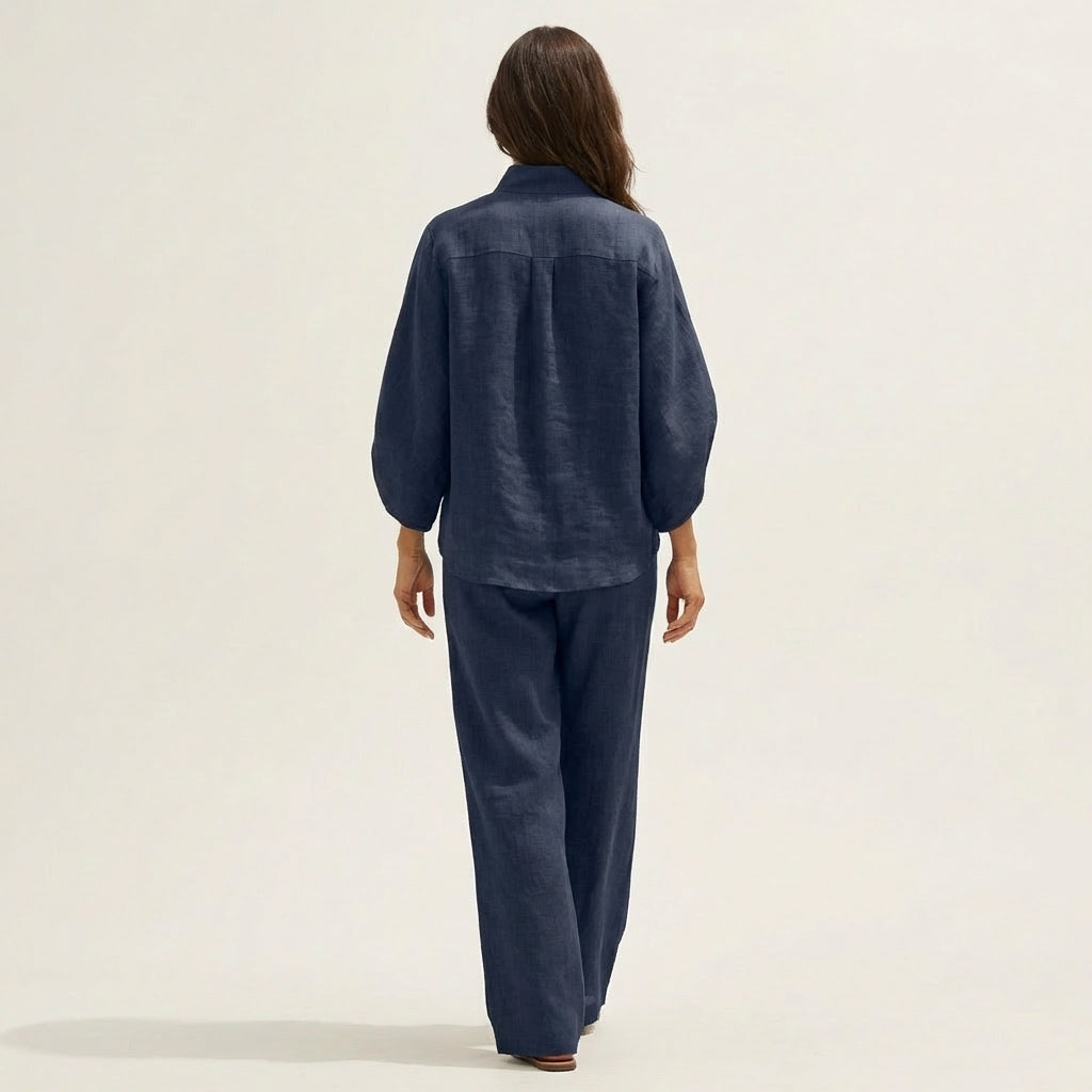 Fabiana | Completo Due Pezzi con Pantaloni Ampi