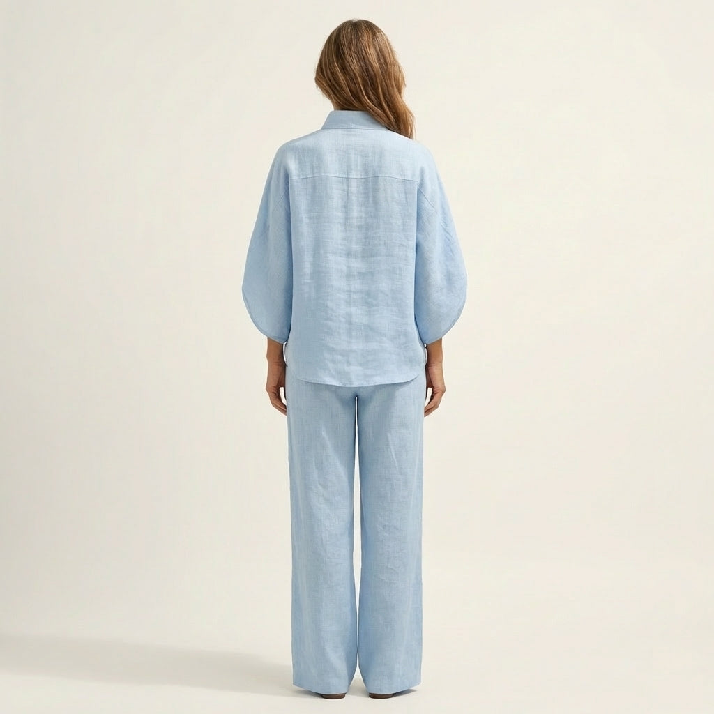 Fabiana | Completo Due Pezzi con Pantaloni Ampi