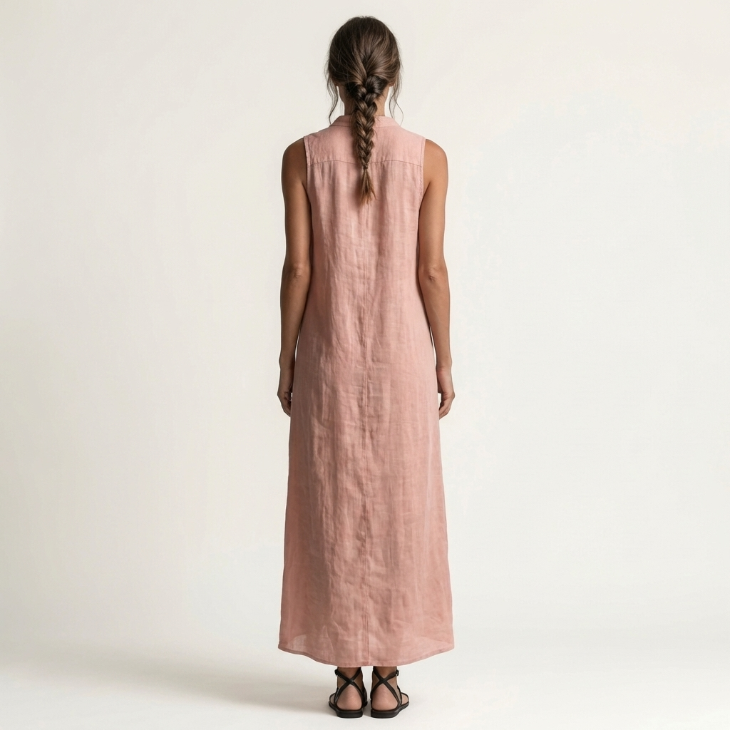 Paola | Abito Camicia Maxi Senza Maniche