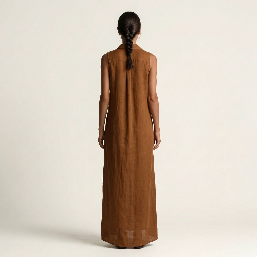 Paola | Abito Camicia Maxi Senza Maniche