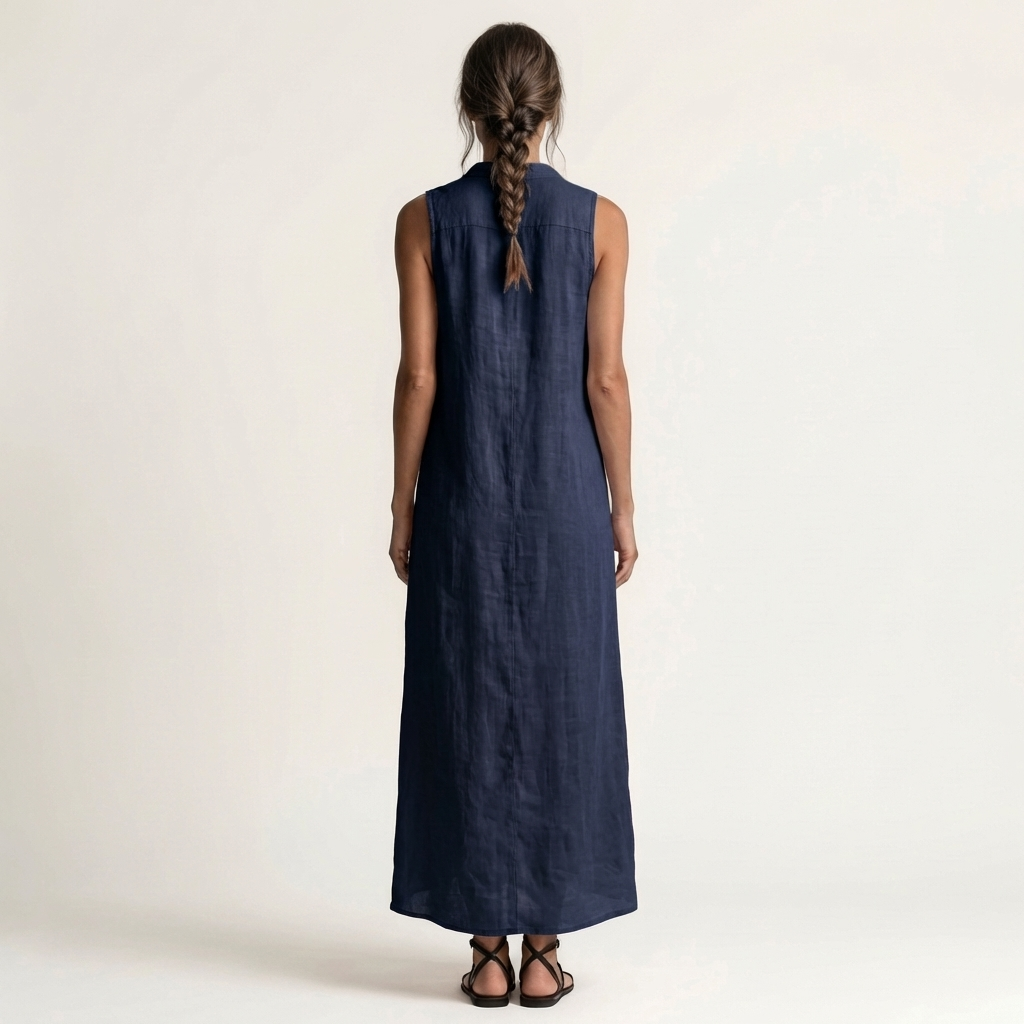 Paola | Abito Camicia Maxi Senza Maniche