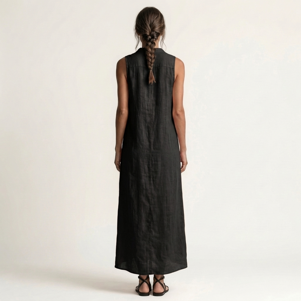 Paola | Abito Camicia Maxi Senza Maniche