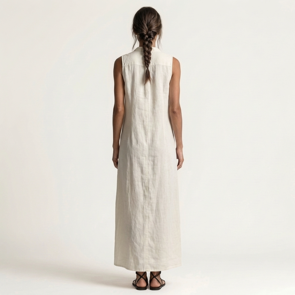 Paola | Abito Camicia Maxi Senza Maniche