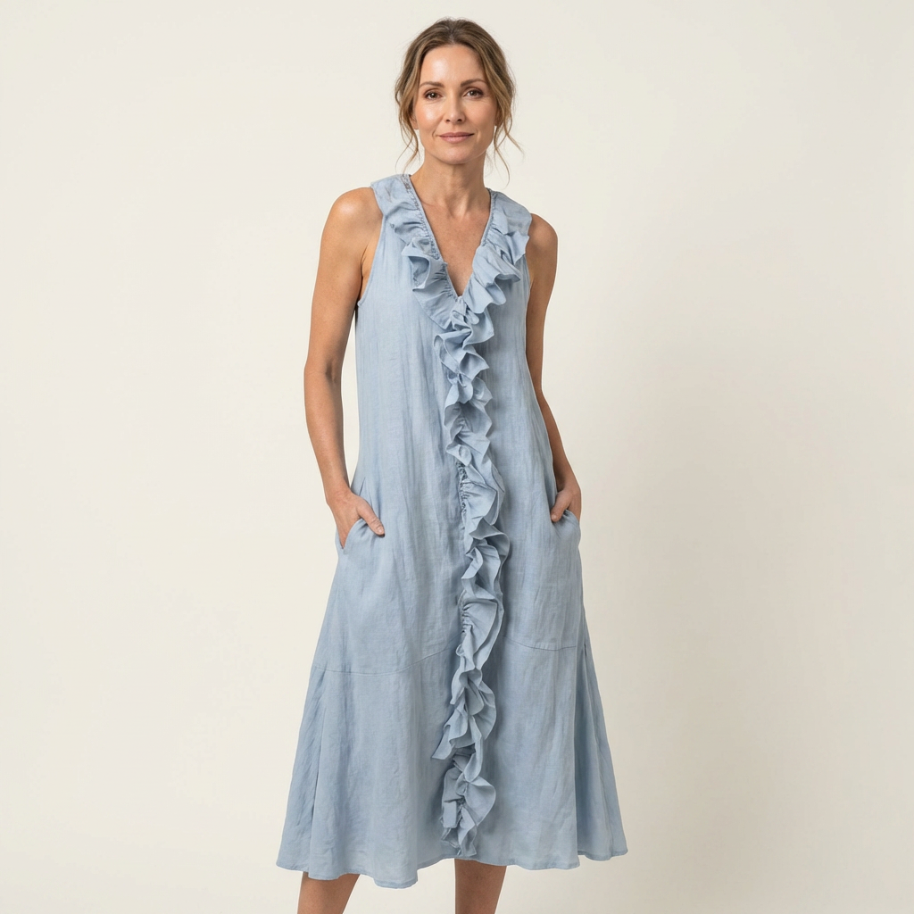 Gloria | Abito Maxi con Volant