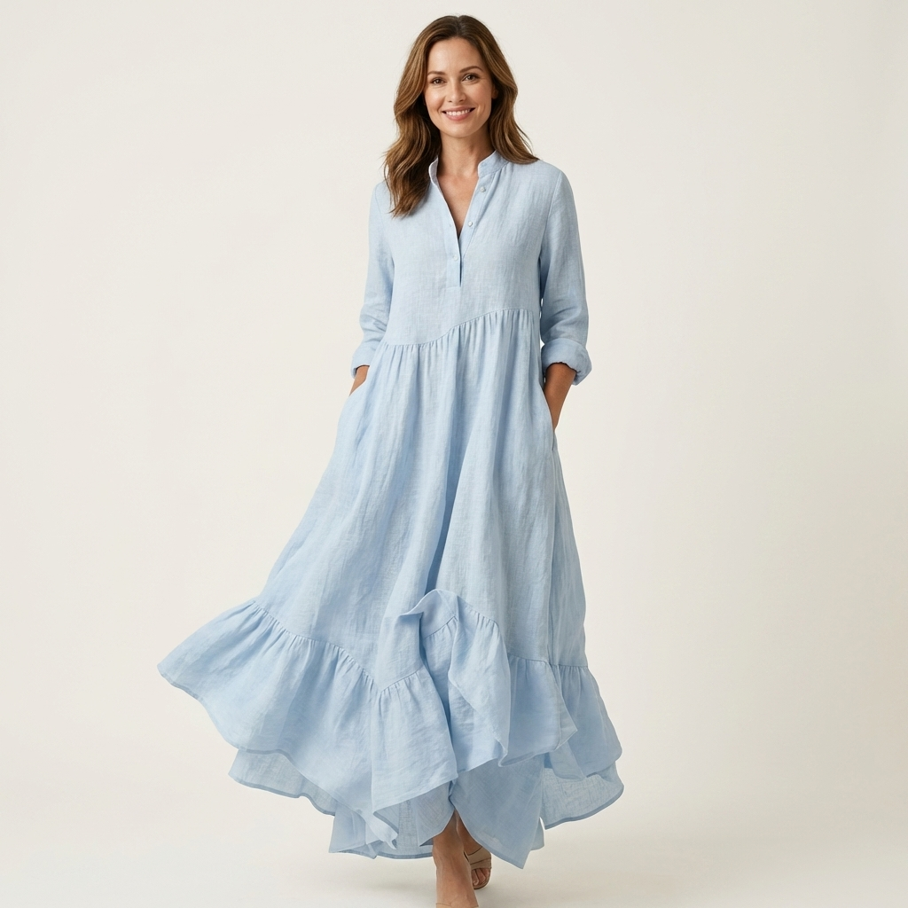 Dalila | Abito Maxi con Volant