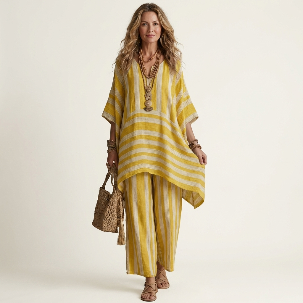 Ginevra | Completo Due Pezzi a Righe
