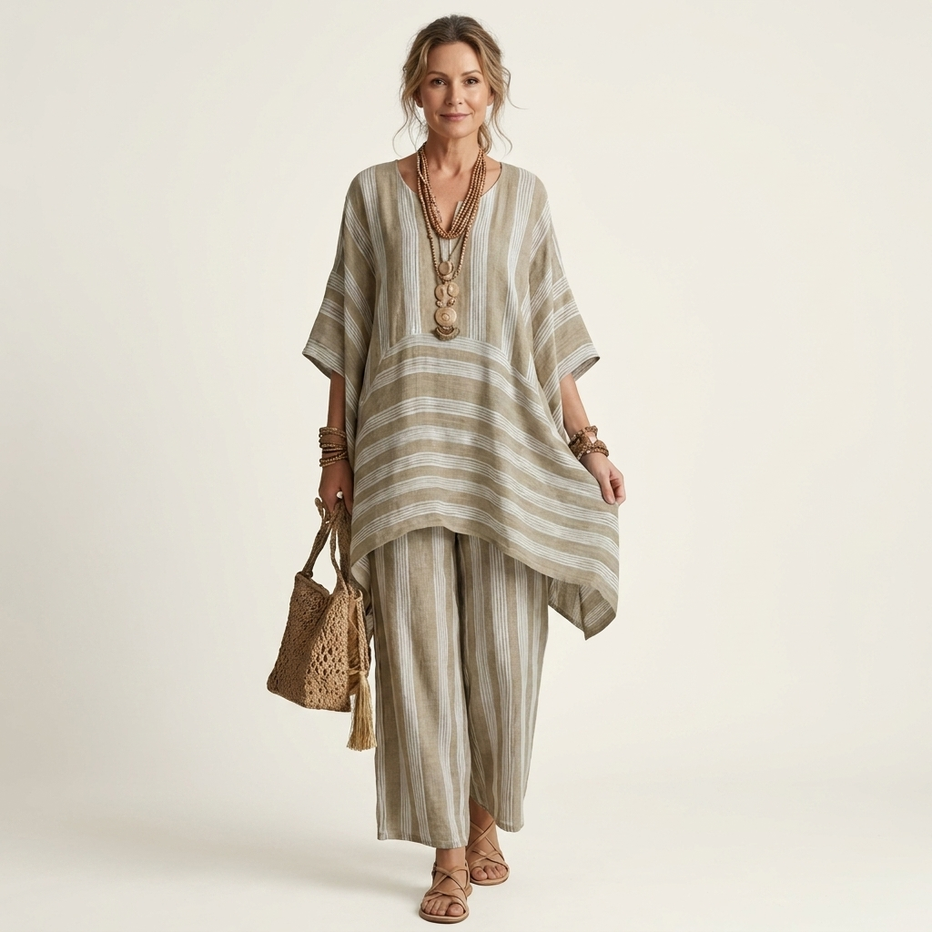 Ginevra | Completo Due Pezzi a Righe