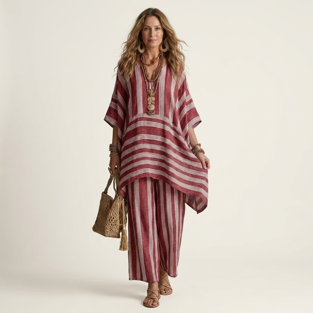 Ginevra | Completo Due Pezzi a Righe