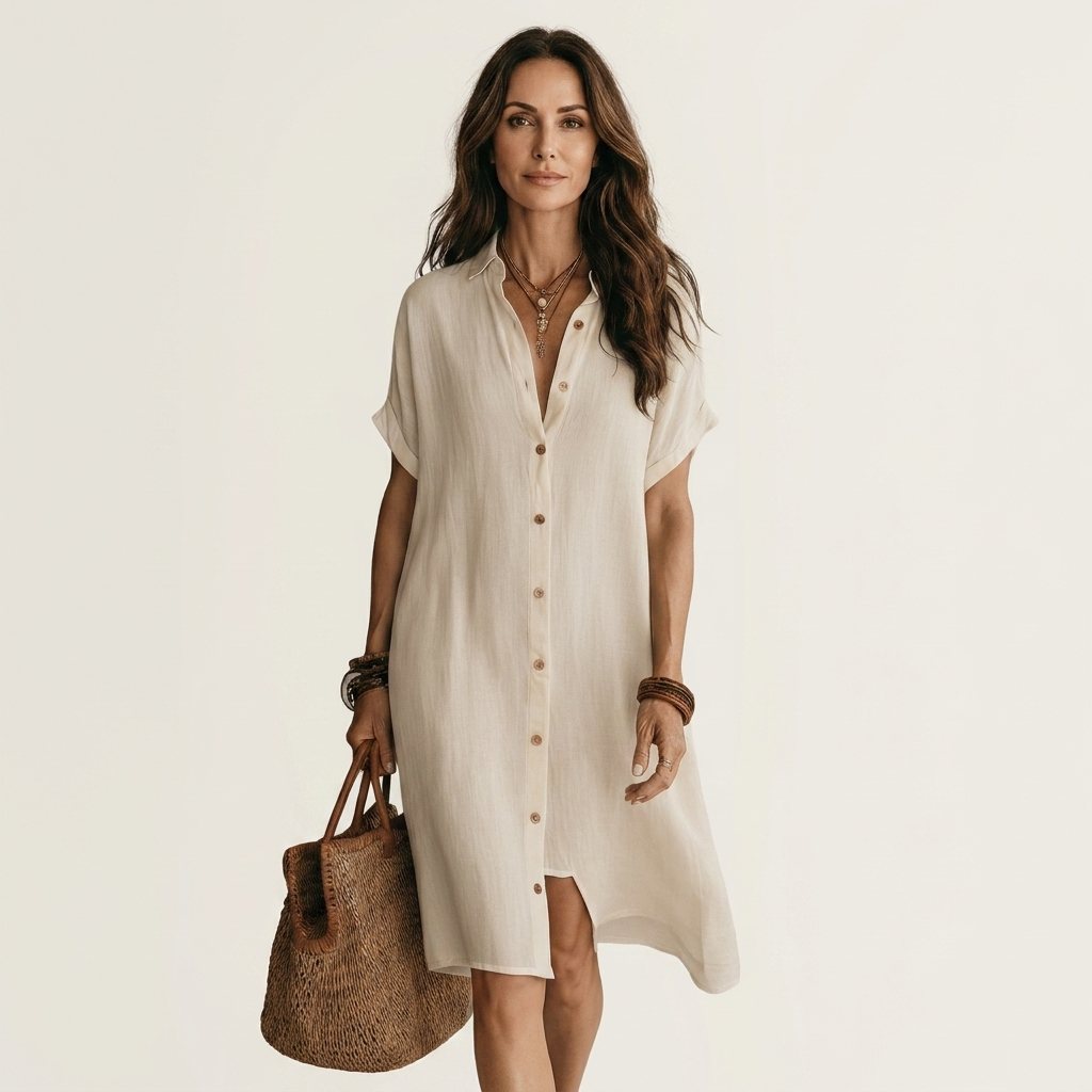 Eloisa | Abito Camicia Midi con Bottoni