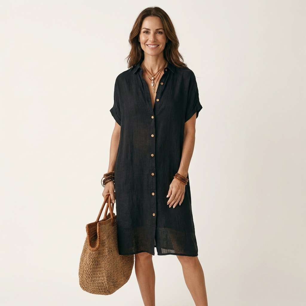 Eloisa | Abito Camicia Midi con Bottoni