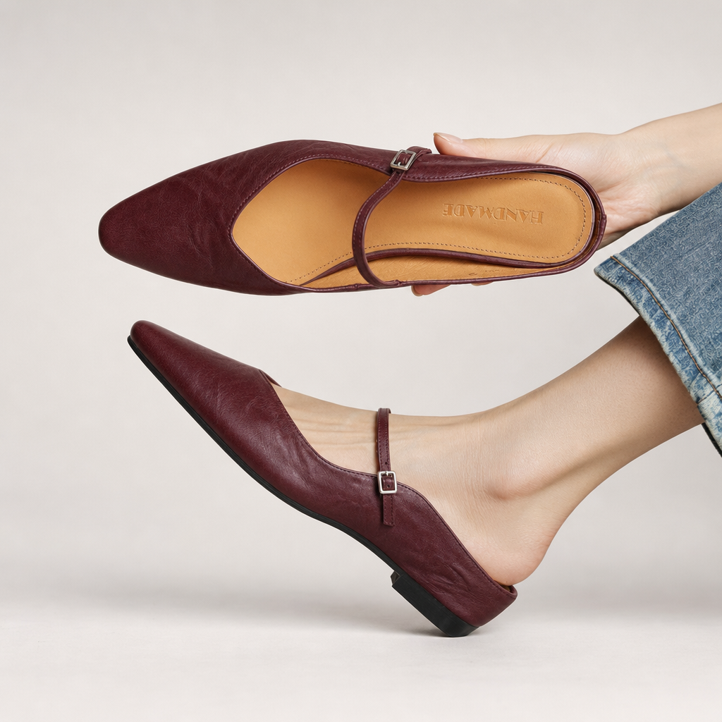 Verdiana | Ballerine a Punta con Cinturino