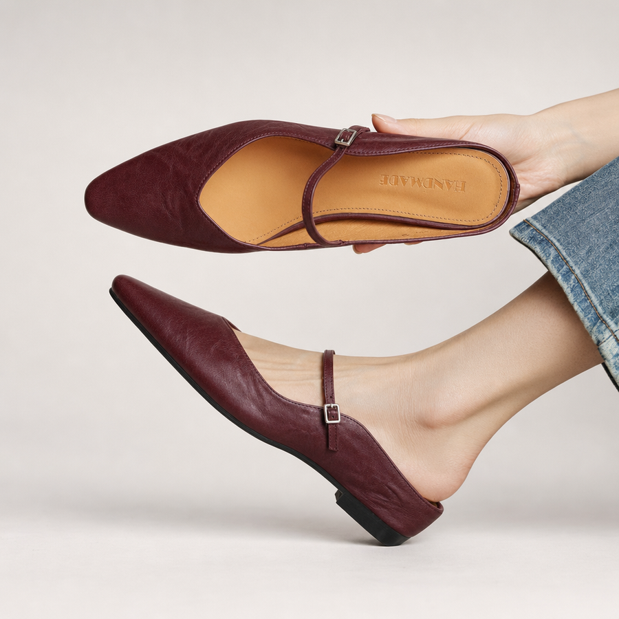 Verdiana | Ballerine a Punta con Cinturino