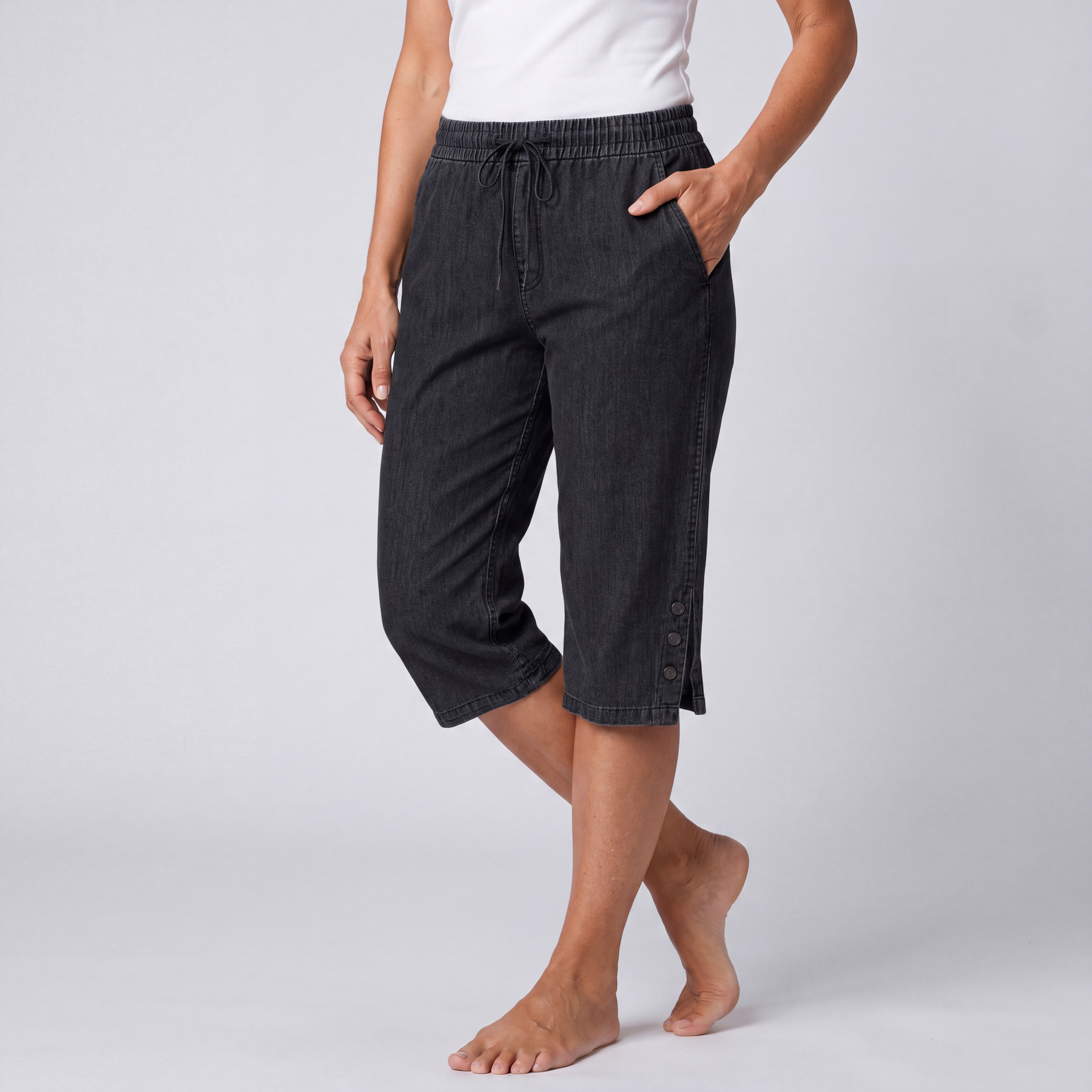 Jesse | Pantaloni Capri con Vita Regolabile