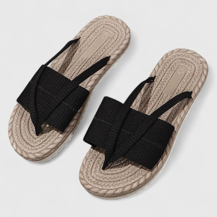 Emanuela | Sandali Flat con Fasce Incrociate