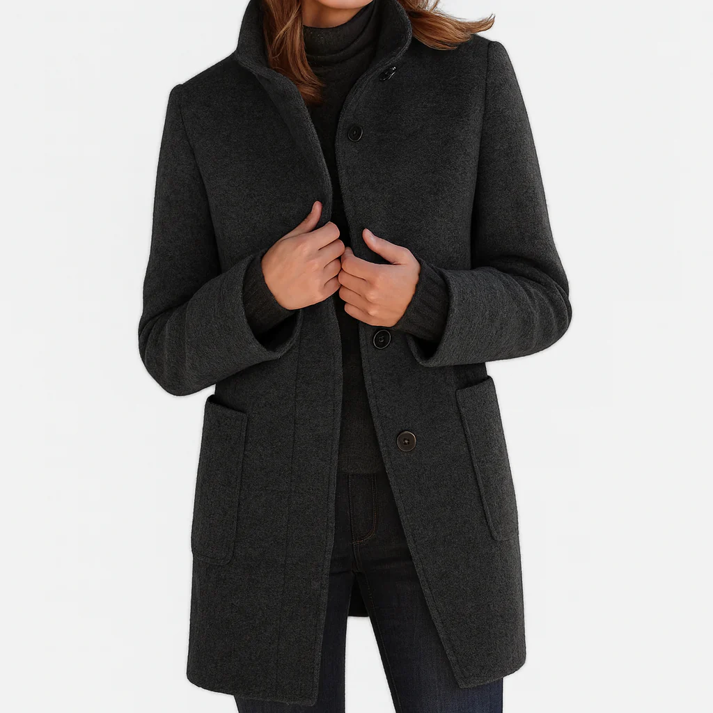 Alyanna | Cappotto con Colletto e Bottoni
