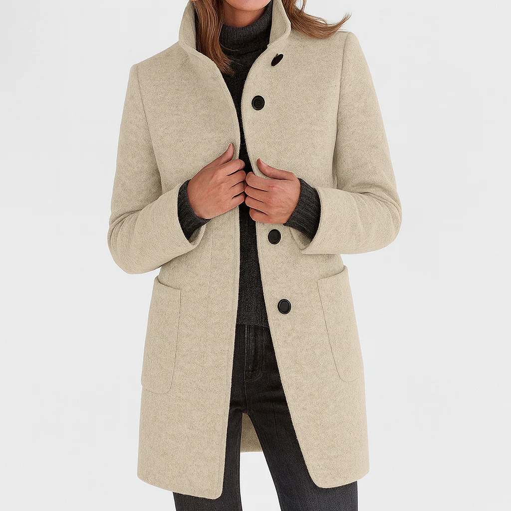 Alyanna | Cappotto con Colletto e Bottoni