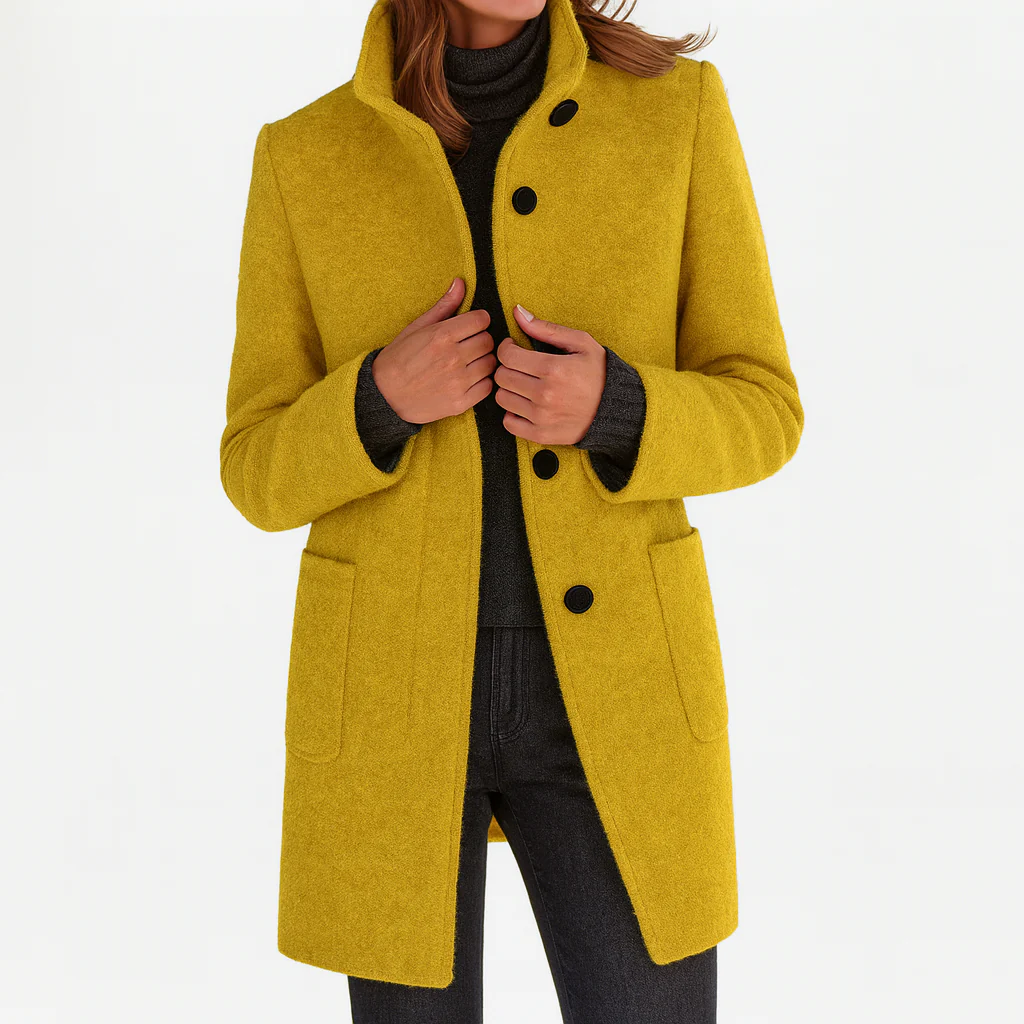 Alyanna | Cappotto con Colletto e Bottoni