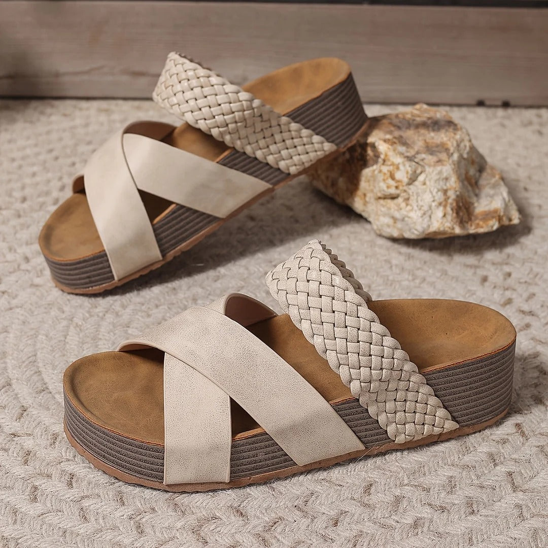 Valentine | Sandali Platform con Fasce Incrociate
