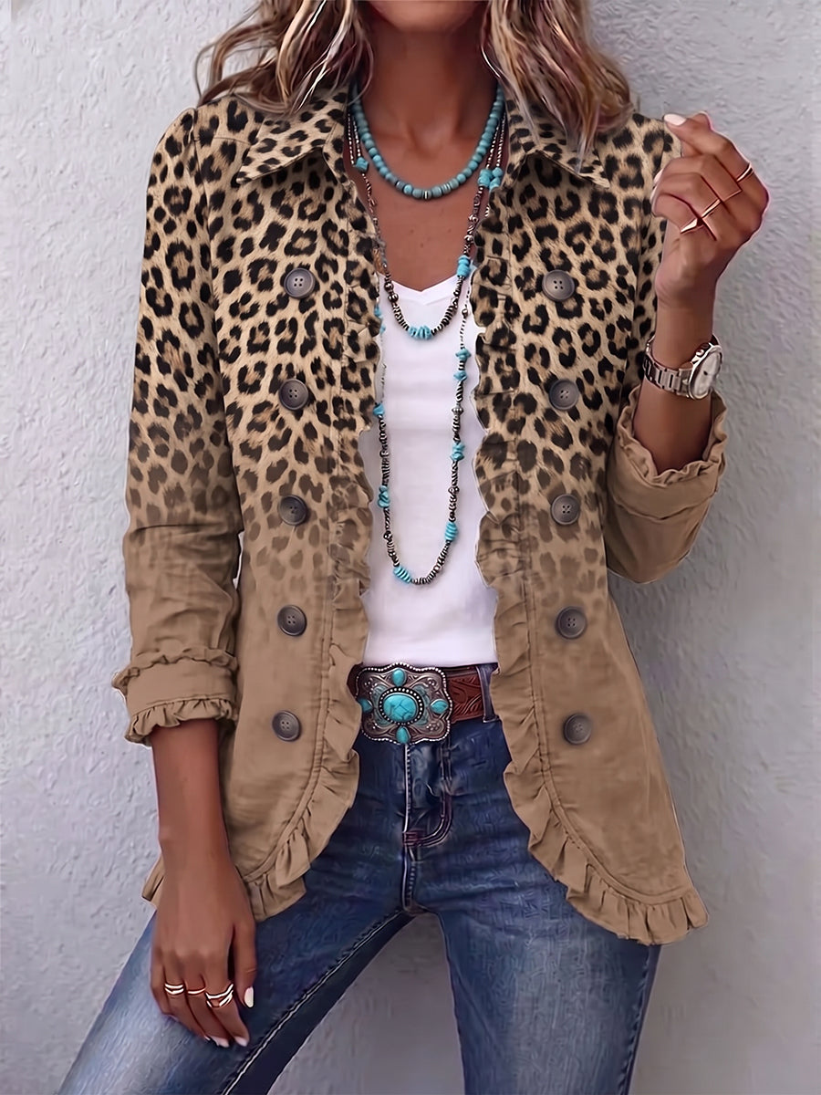Marinella | Giacca Animalier con Volant