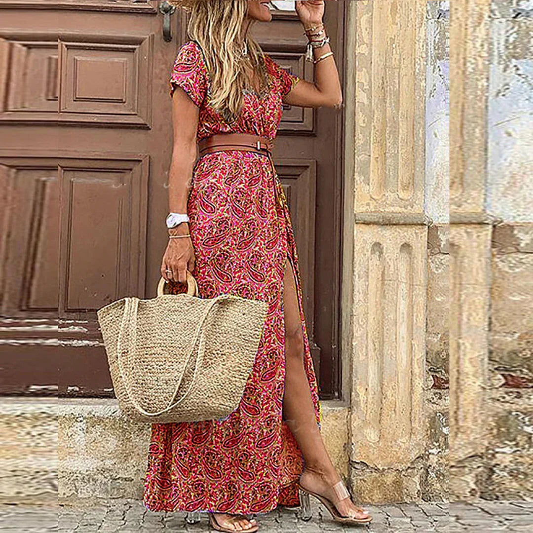 Virginia | Abito Maxi Boho Eleganza Naturale