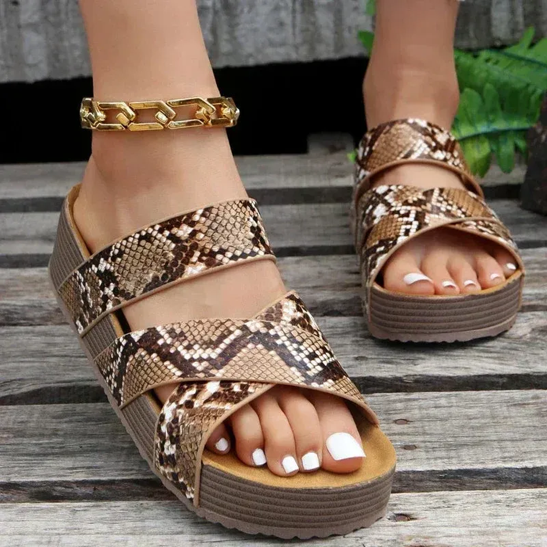 Valentine | Sandali Platform con Fasce Incrociate