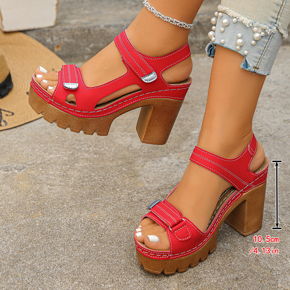 Valeria | Sandali con Zeppa Elegante