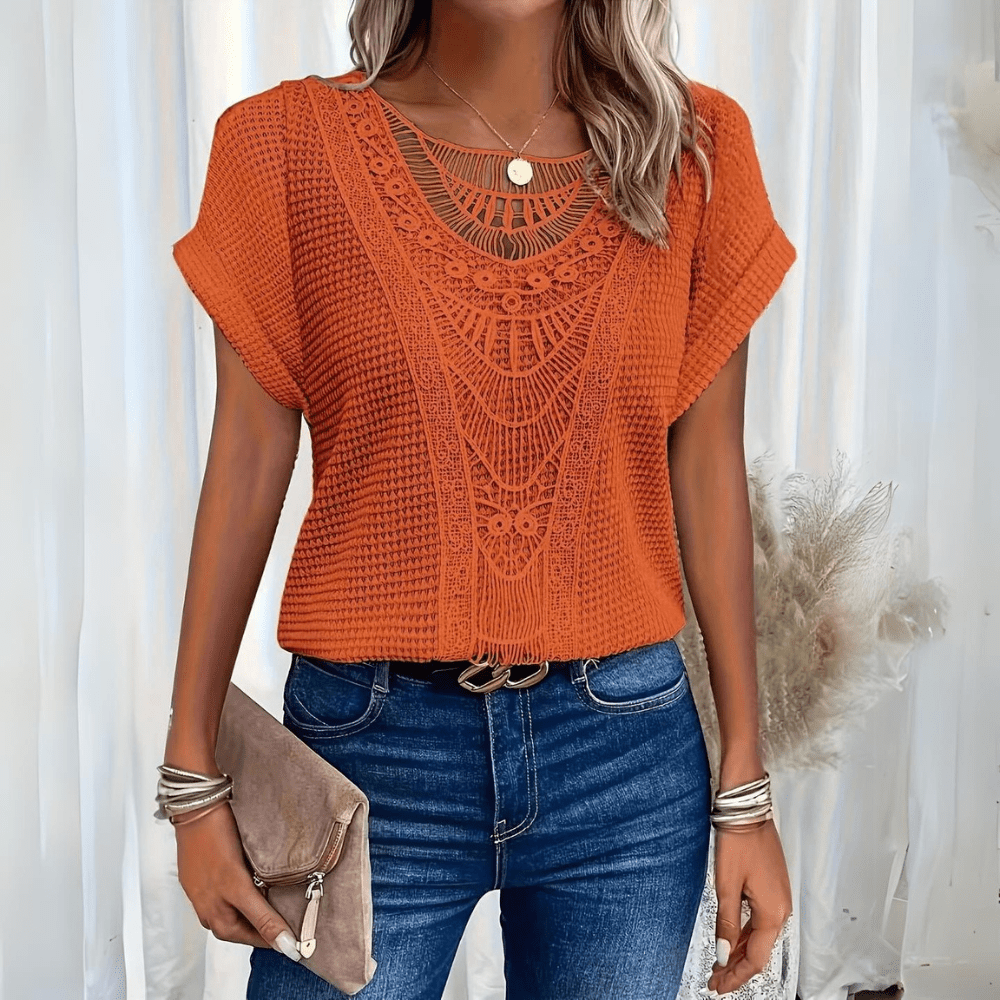 Noemi | Maglia Bohémien in Pizzo Elegante